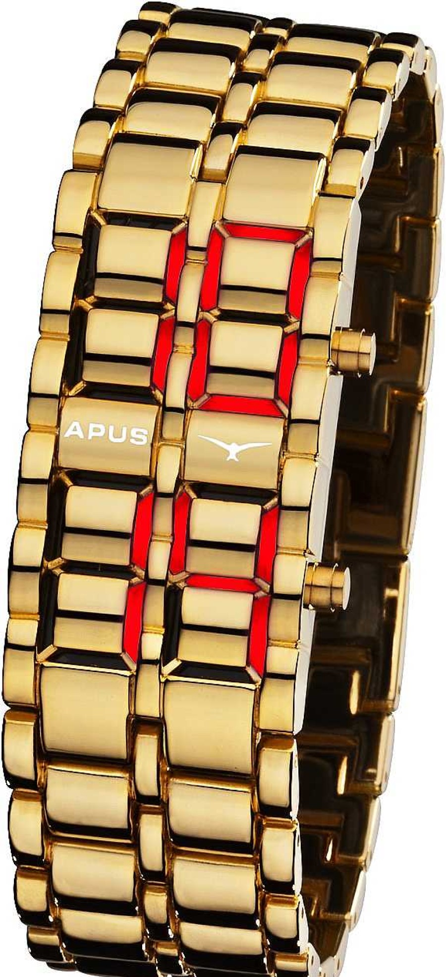 Uhren APUS | Apus Zeta Gold Red As-Zt-Gr Led Uhr F R Herren Design Highlight