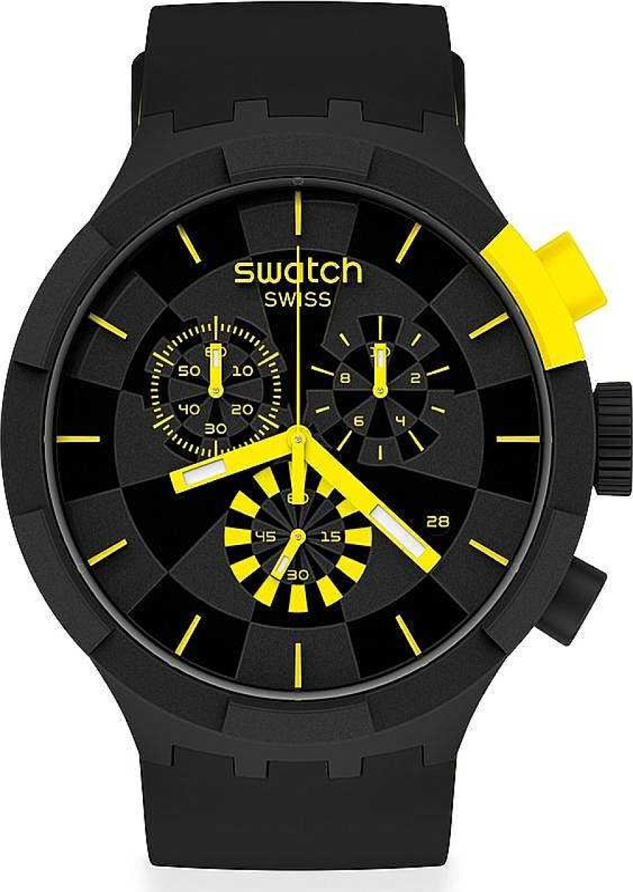 Uhren Swatch | Swatch Checkpoint Yellow Sb02B403 Unisexuhr