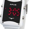 Uhren APUS | Apus Epsilon White Red As-Es-Wr Led Uhr Design Highlight