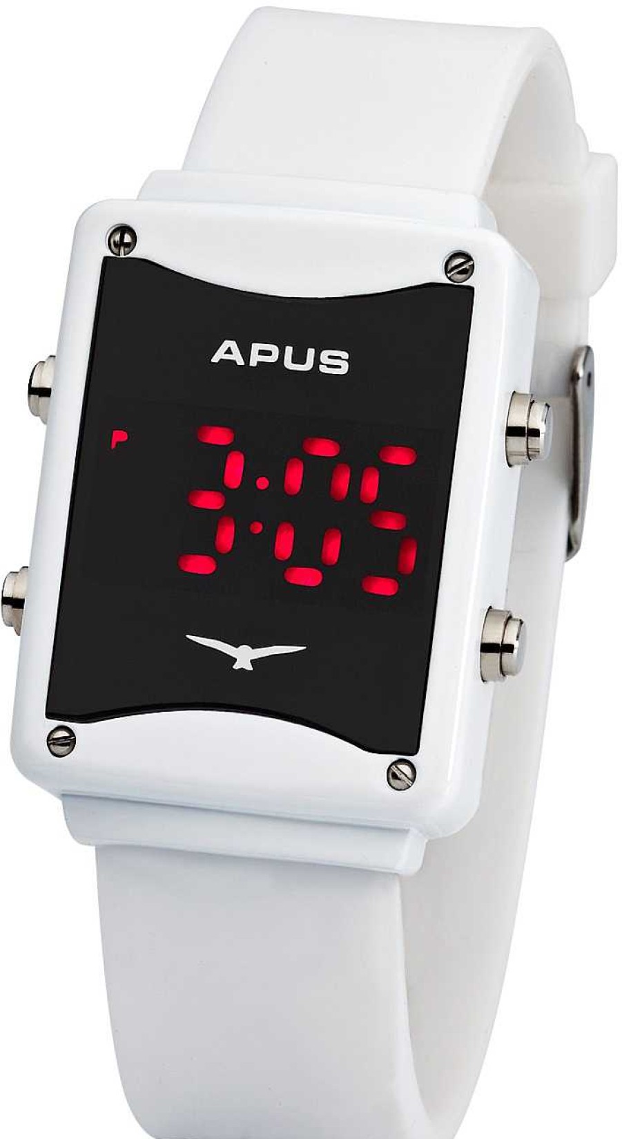 Uhren APUS | Apus Epsilon White Red As-Es-Wr Led Uhr Design Highlight