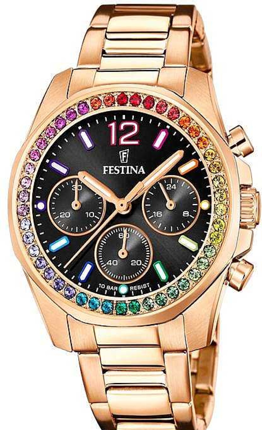 Uhren Festina | Festina Boyfriend F20639/3 Damenchronograph