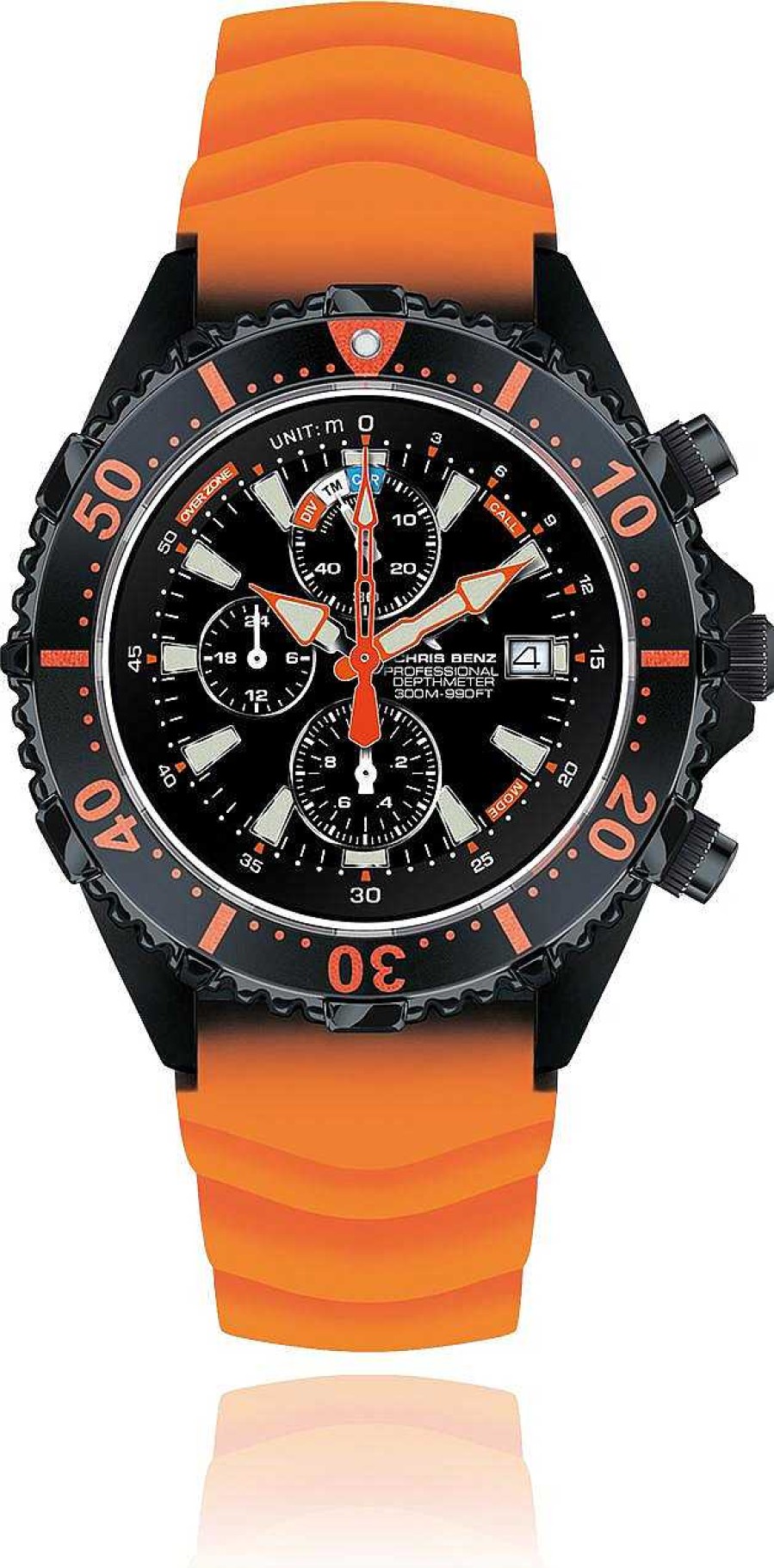 Uhren Chris Benz | Chris Benz Chris Benz Rescue Chronorgaph Cb-C300X-Rs-Kbo Herrenchronograph