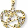 Schmuck Thomas Sabo | Thomas Sabo Amors Pfeil Gold 1821-996-7 Charm Anh Nger