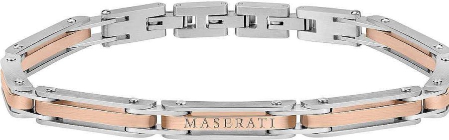 Schmuck MASERATI | Maserati Maserati Jewels Jm219Aqh26 Herrenarmband