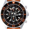 Uhren Chris Benz | Chris Benz Depthmeter Chronograph 300M Cb-C300-O-Kbo Herrenchronograph Tiefenmesser