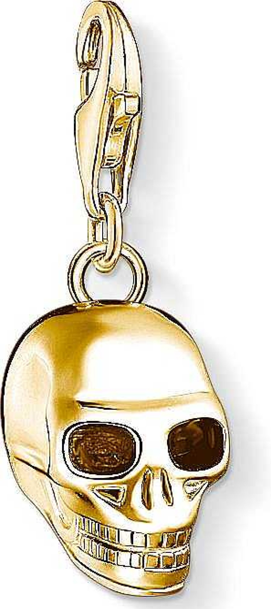 Schmuck Thomas Sabo | Thomas Sabo Totenkopf Gold 1549-413-39 Charm Anh Nger