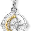 Schmuck Thomas Sabo | Thomas Sabo Mond & Stern Beweglich 1815-414-7 Charm Anh Nger