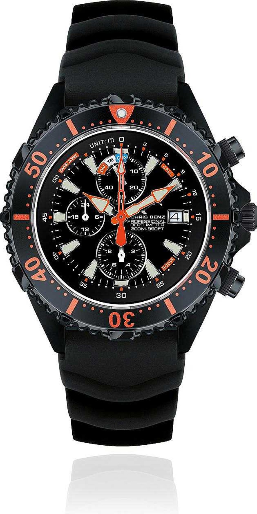 Uhren Chris Benz | Chris Benz Chris Benz Rescue Chronorgaph Cb-C300X-Rs-Kbs Herrenchronograph