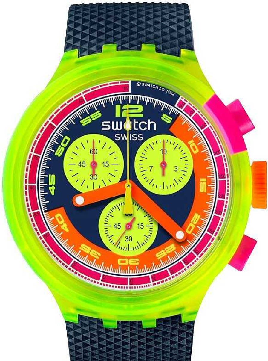 Uhren Swatch | Swatch Neon To The Max Sb06J100 Unisexuhr