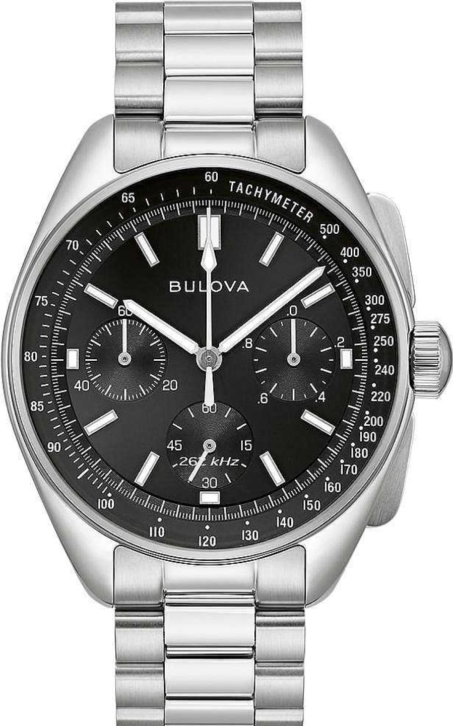 Uhren Bulova | Bulova Lunar Pilot Chronograph 96K111 Herrenchronograph Mit Wechselband