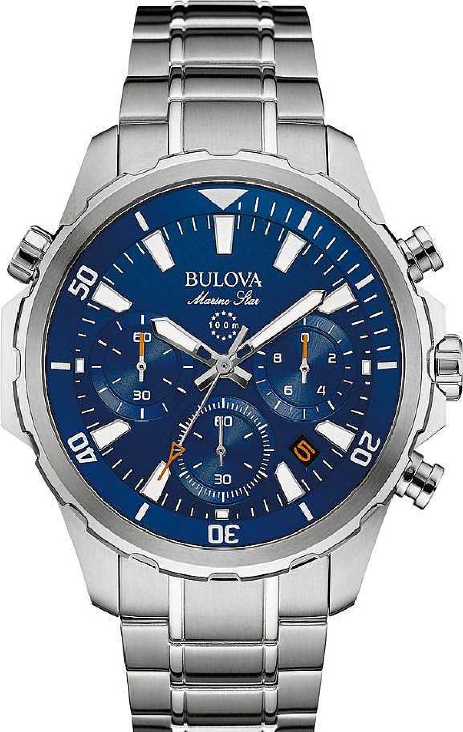 Uhren Bulova | Bulova Marine Star 96B256 Herrenchronograph