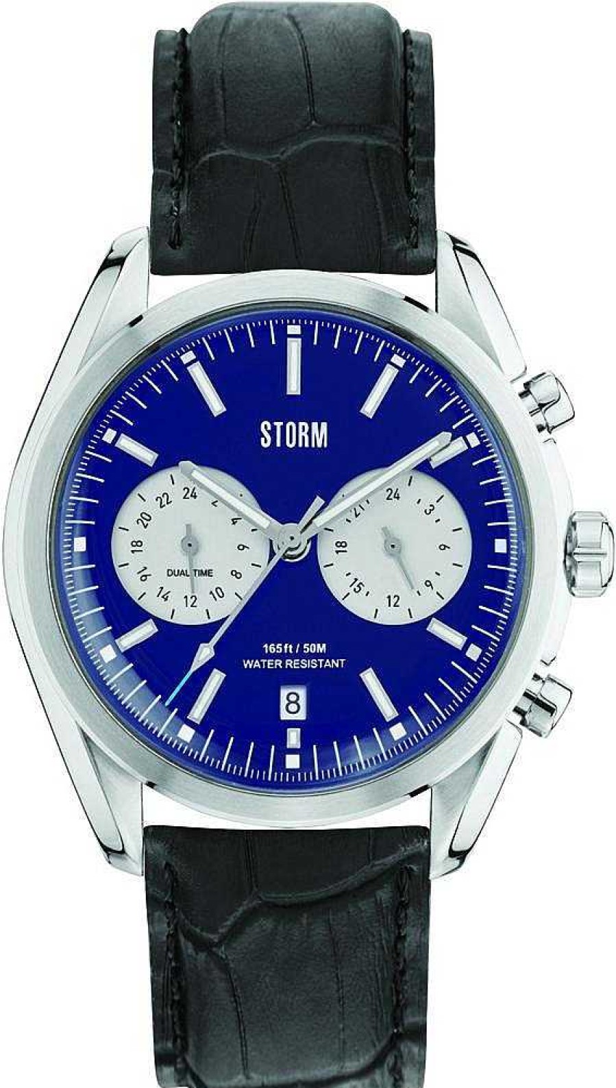 Uhren Storm London | Storm London Trexon Blue Leather 47357/B Herrenchronograph