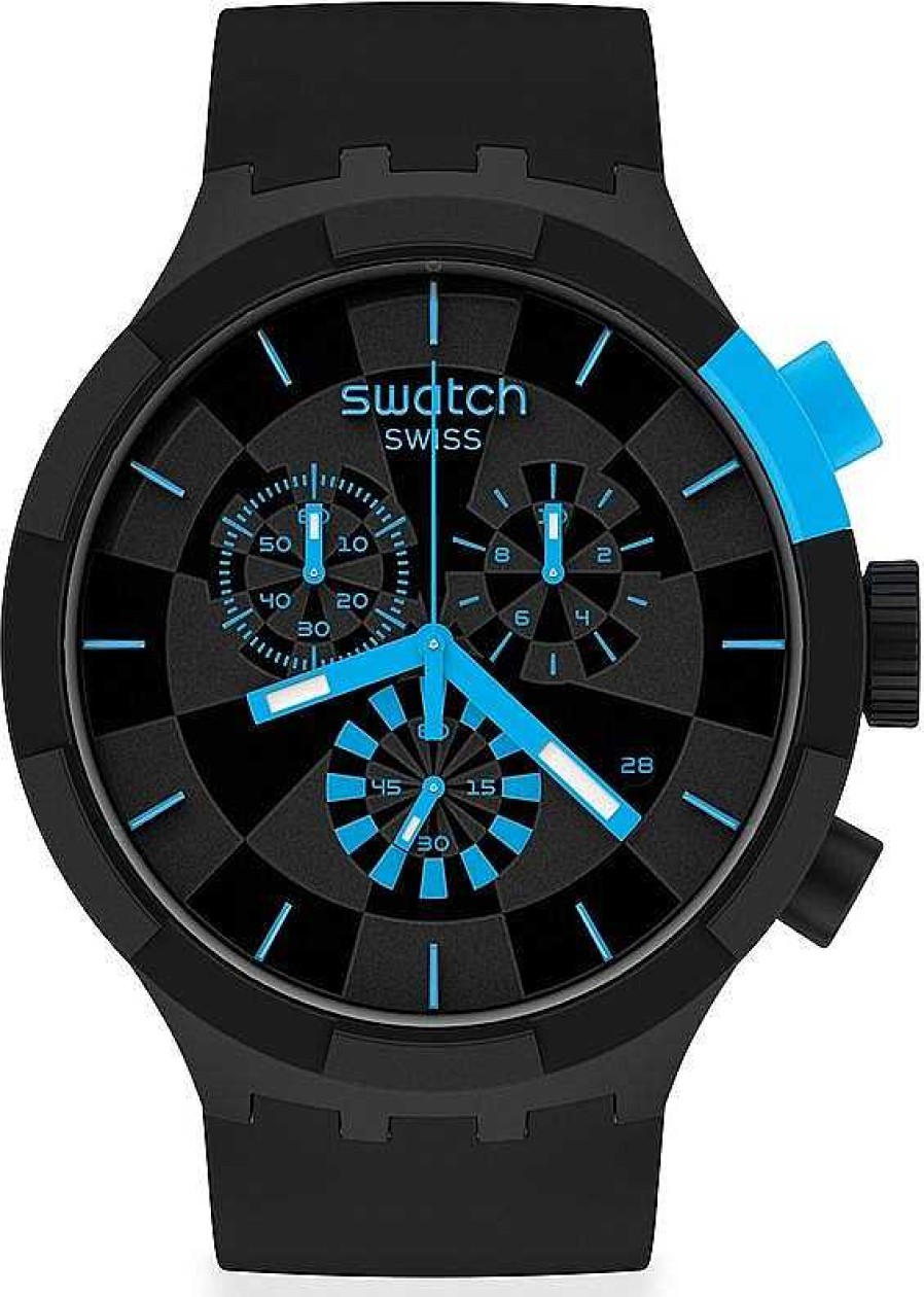 Uhren Swatch | Swatch Checkpoint Blue Sb02B401 Unisexuhr