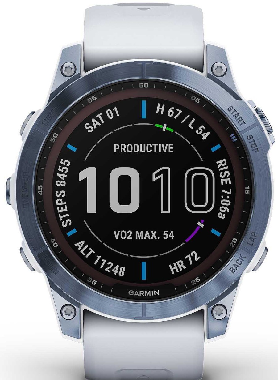 Uhren Garmin | Garmin Fenix® 7 Sapphire Solar Titan 010-02540-25 Smartwatch Bluetooth, Gps, Pulsmessung