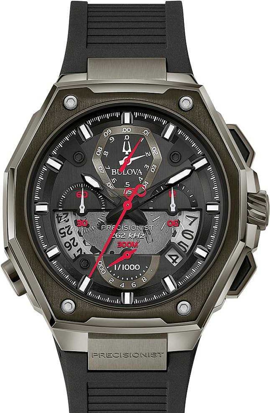 Uhren Bulova | Bulova Precisionist 98B358 Herrenchronograph