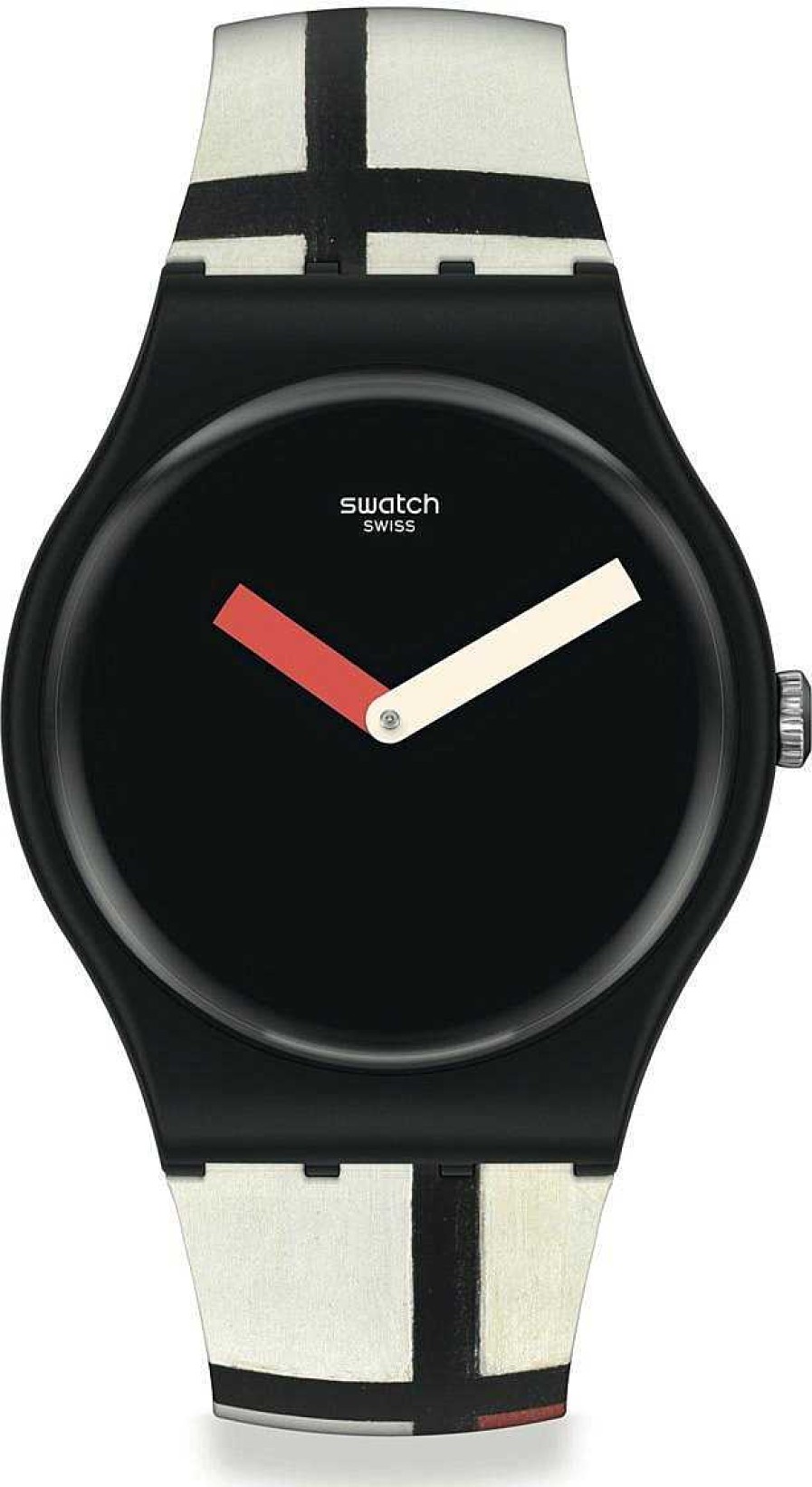 Uhren Swatch | Swatch Red, Blue And White, By Piet Mondrian, The Watch Suoz344 Armbanduhr