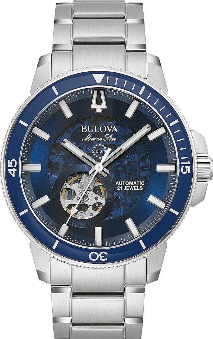 Uhren Bulova | Bulova Automatic Marine Star Bulova 96A289 Herren Automatikuhr