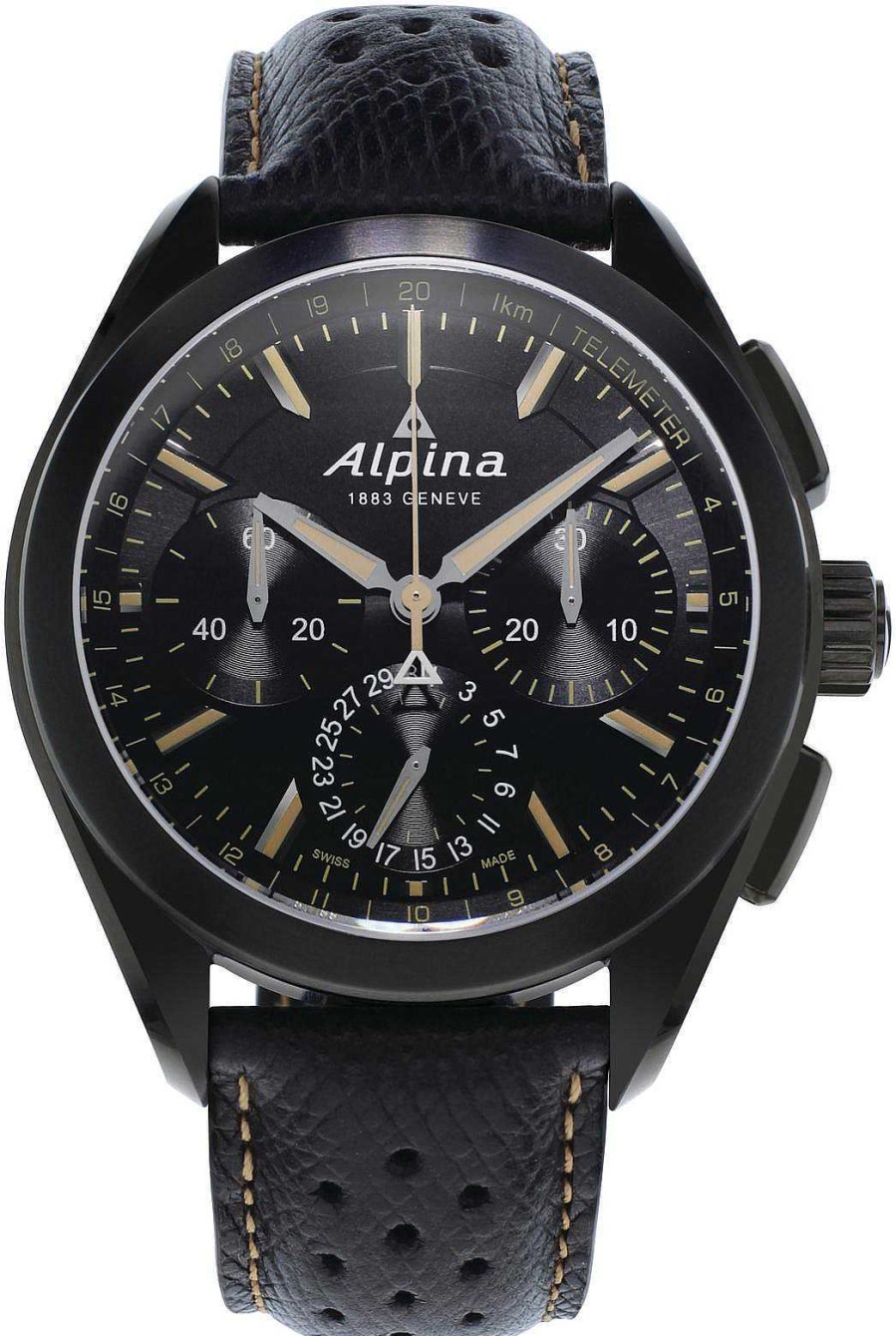 Uhren Alpina Geneve | Alpina Geneve Alpiner 4 Flyback Chronograph Al-760Bbg5Fbaq6 Herren Automatikchronograph Manufakturkaliber