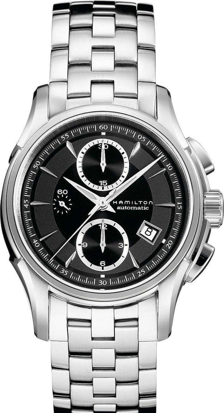 Uhren Hamilton | Hamilton Jazzmaster Auto Chrono H32616133 Sportliche Herrenuhr 60H Gangreserve