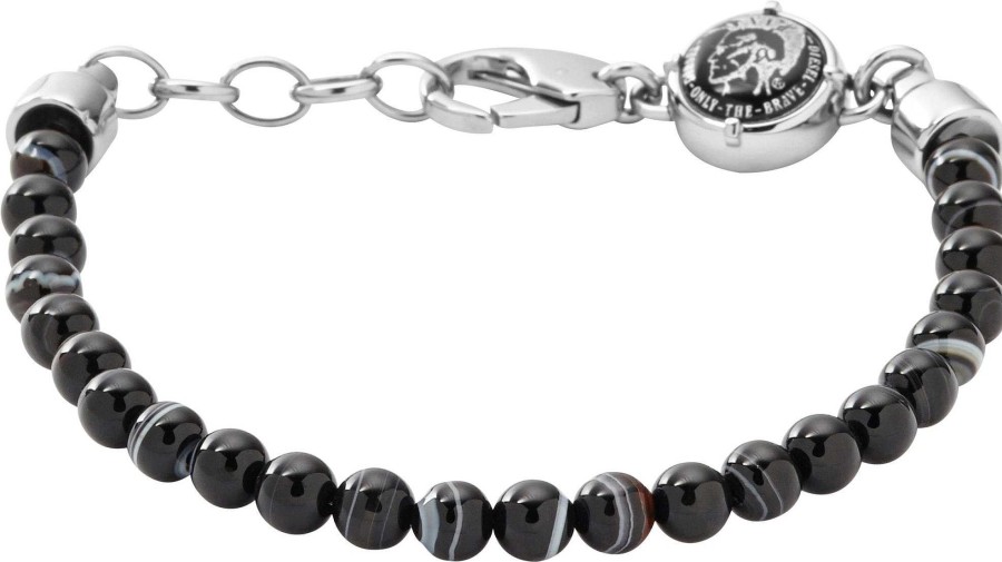 Schmuck DIESEL Jewellry | Diesel Jewellry Beaded Studs Dx0848040 Herrenarmband