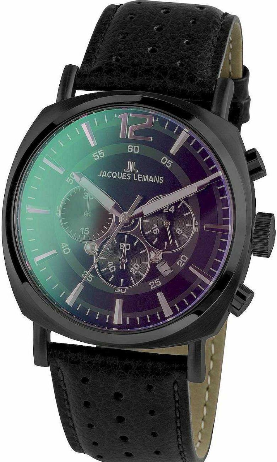 Uhren Jacques Lemans | Jacques Lemans Lugano 1-1645.1 1-1645.1N Herrenchronograph