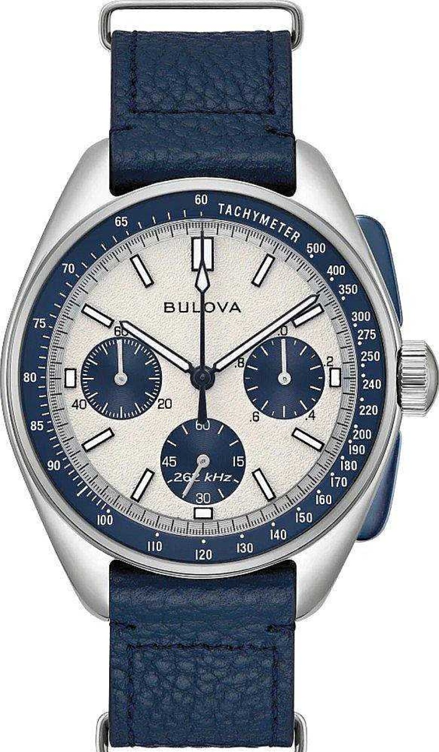 Uhren Bulova | Bulova Lunar Pilot Uhr 98K122 Herrenchronograph Mit Wechselband