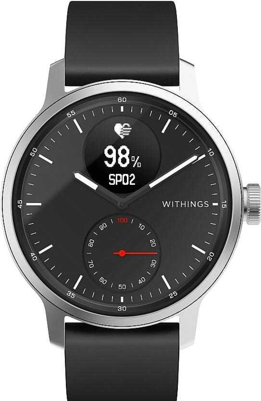 Uhren Withings | Withings Scanwatch, 42Mm Black/Black Hwa09-Model 4-All-Int Smartwatch Scanwatch