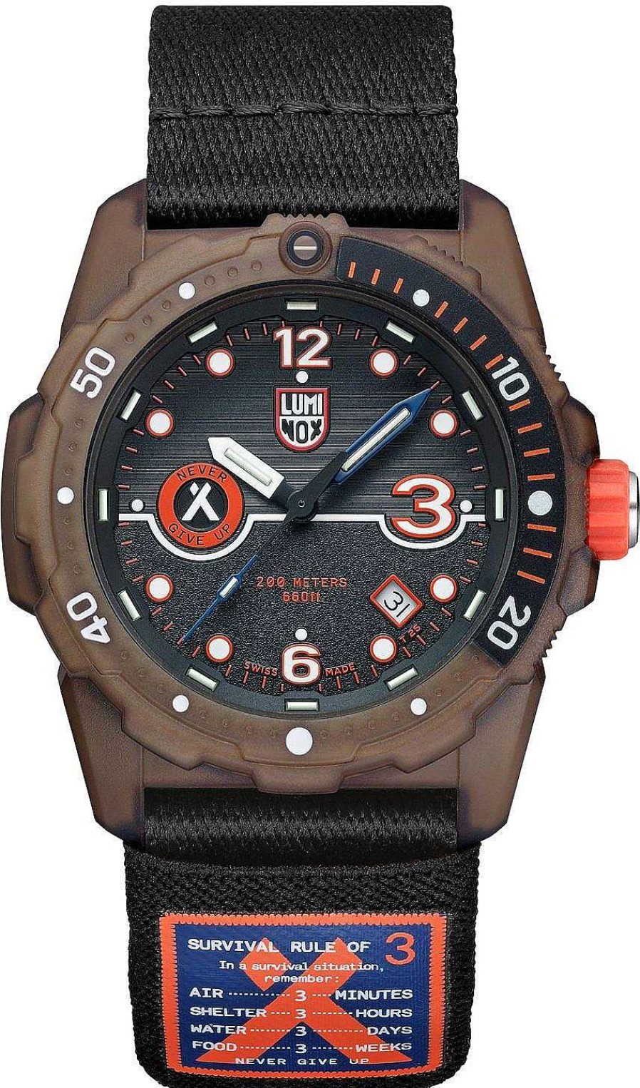 Uhren Luminox | Luminox Bear Grylls Survival 3720 Eco Series Xb.3721.Eco Herrenarmbanduhr Taucheruhr