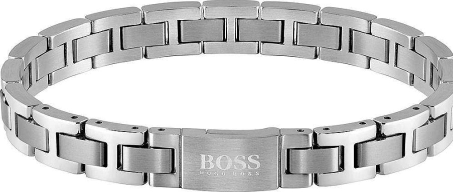 Schmuck BOSS JEWELLERY | Boss Jewellery Metal Link Essentials 1580036 Herrenarmband