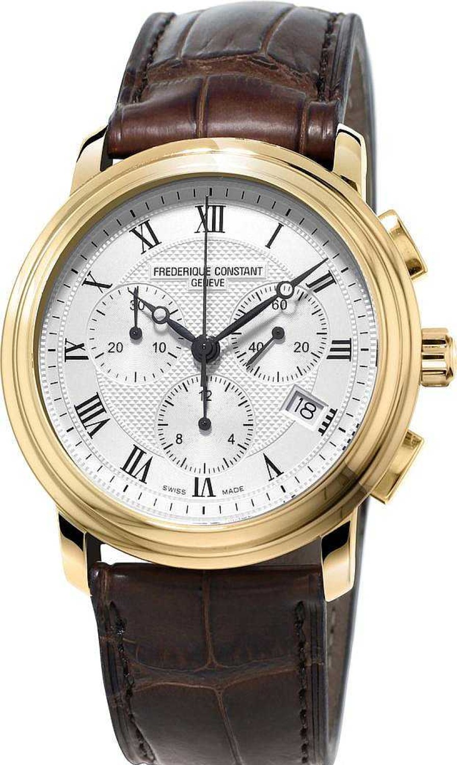 Uhren Frederique Constant Geneve | Frederique Constant Geneve Classics Chrono Quartz Fc-292Mc4P5 Elegante Herrenuhr Klassisch Schlicht