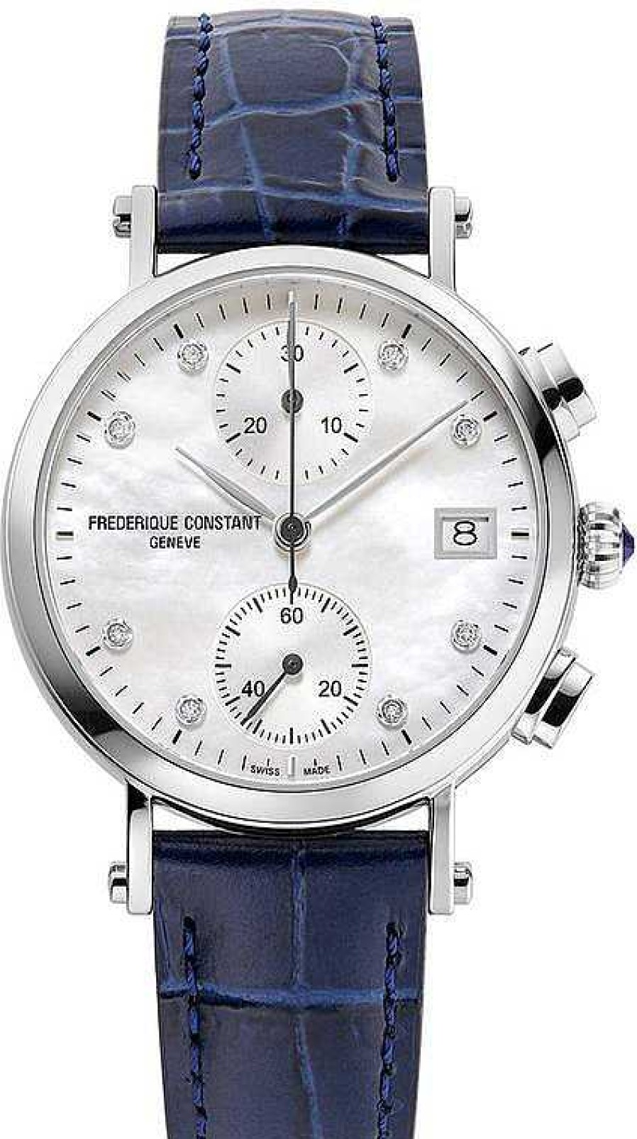 Uhren Frederique Constant Geneve | Frederique Constant Geneve Ladies Chronograph Quartz Fc-291Mpwd2R6 Damenarmbanduhr