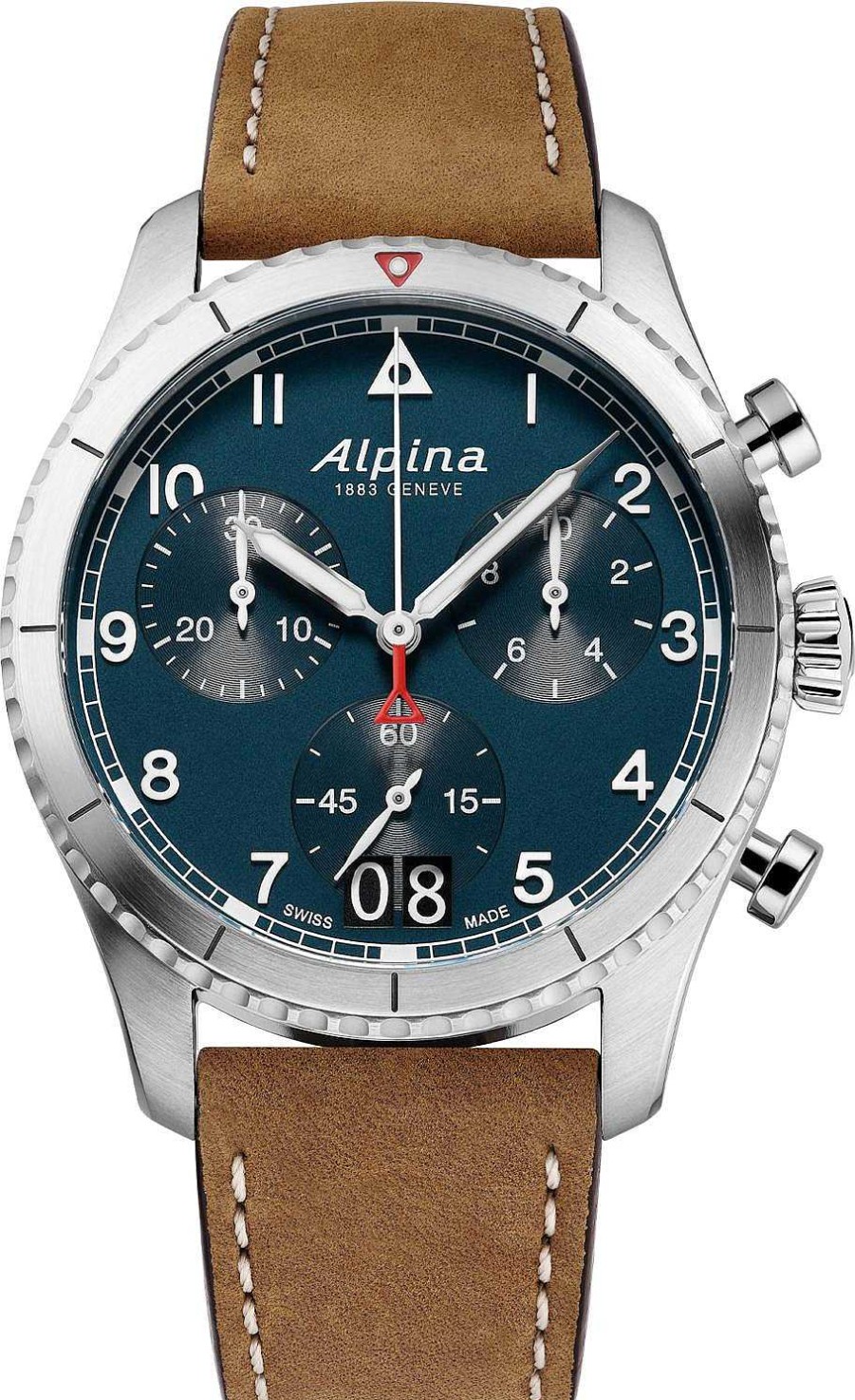 Uhren Alpina Geneve | Alpina Geneve Pilot Heritage Manufacture Al-372Nw4S26 Herrenchronograph