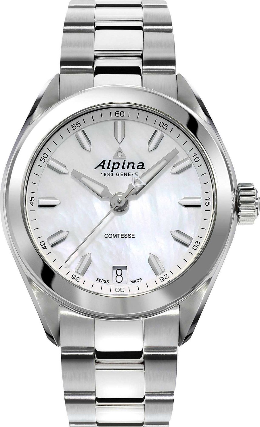 Uhren Alpina Geneve | Alpina Geneve Comptesse Al-240Mpw2C6B Unisexuhr