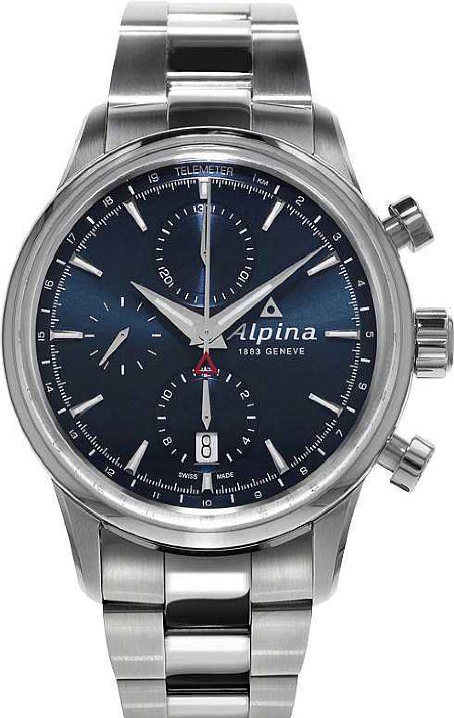 Uhren Alpina Geneve | Alpina Geneve Alpiner Chronograph Al-750N4E6B Herren Automatikchronograph Sehr Sportlich