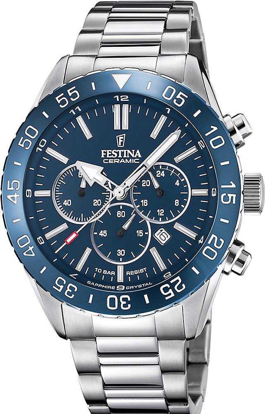 Uhren Festina | Festina Keramik F20575/2 Herrenchronograph