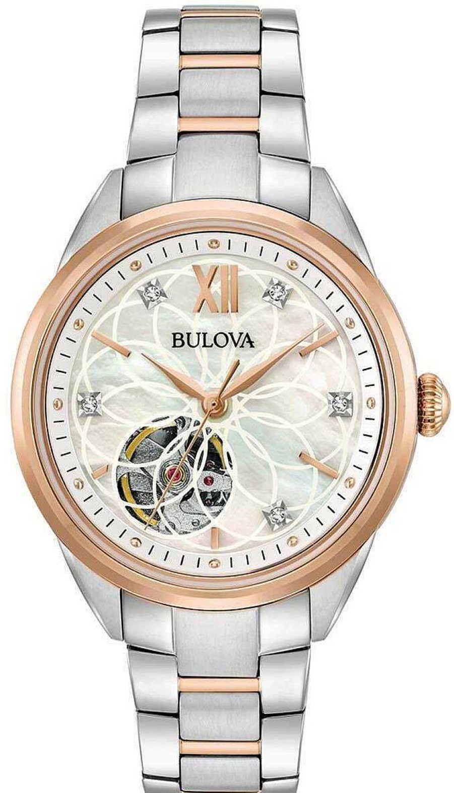 Uhren Bulova | Bulova Automatic 98P170 Damen Automatikuhr