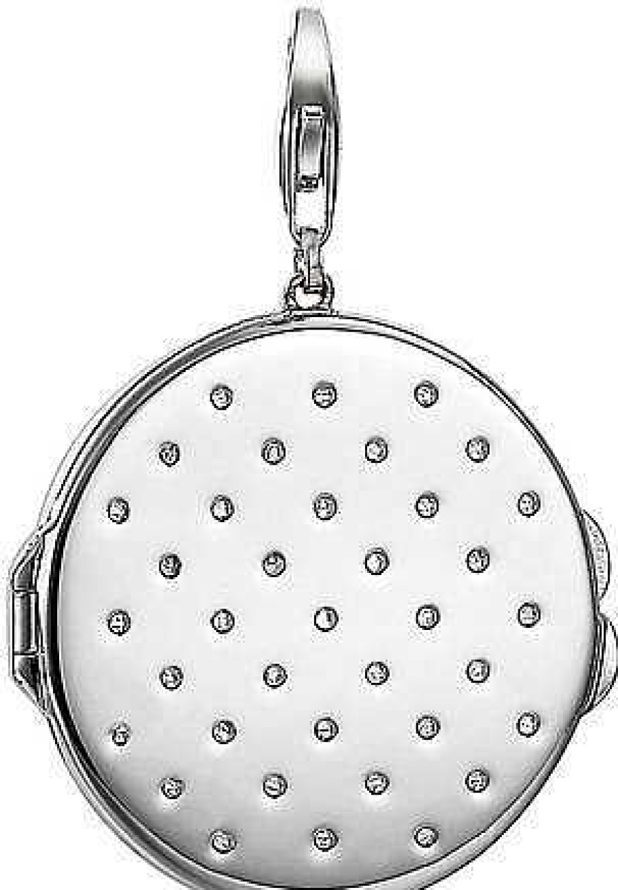 Schmuck Esprit Jewel | Esprit Jewel Dotted Medaillon Esch91161A000 Charm Anh Nger Rhodiertes Sterling Silber