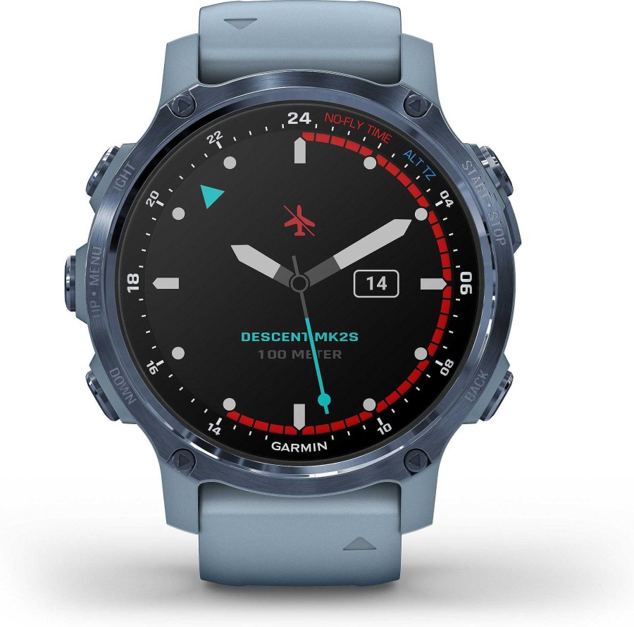 Uhren Garmin | Garmin Descent Mk2S 010-02403-07 Smartwatch Bluetooth, Gps, Pulsmessung