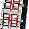 Uhren APUS | Apus Zeta Silver Red As-Zt-Sr Led Uhr F R Herren Design Highlight