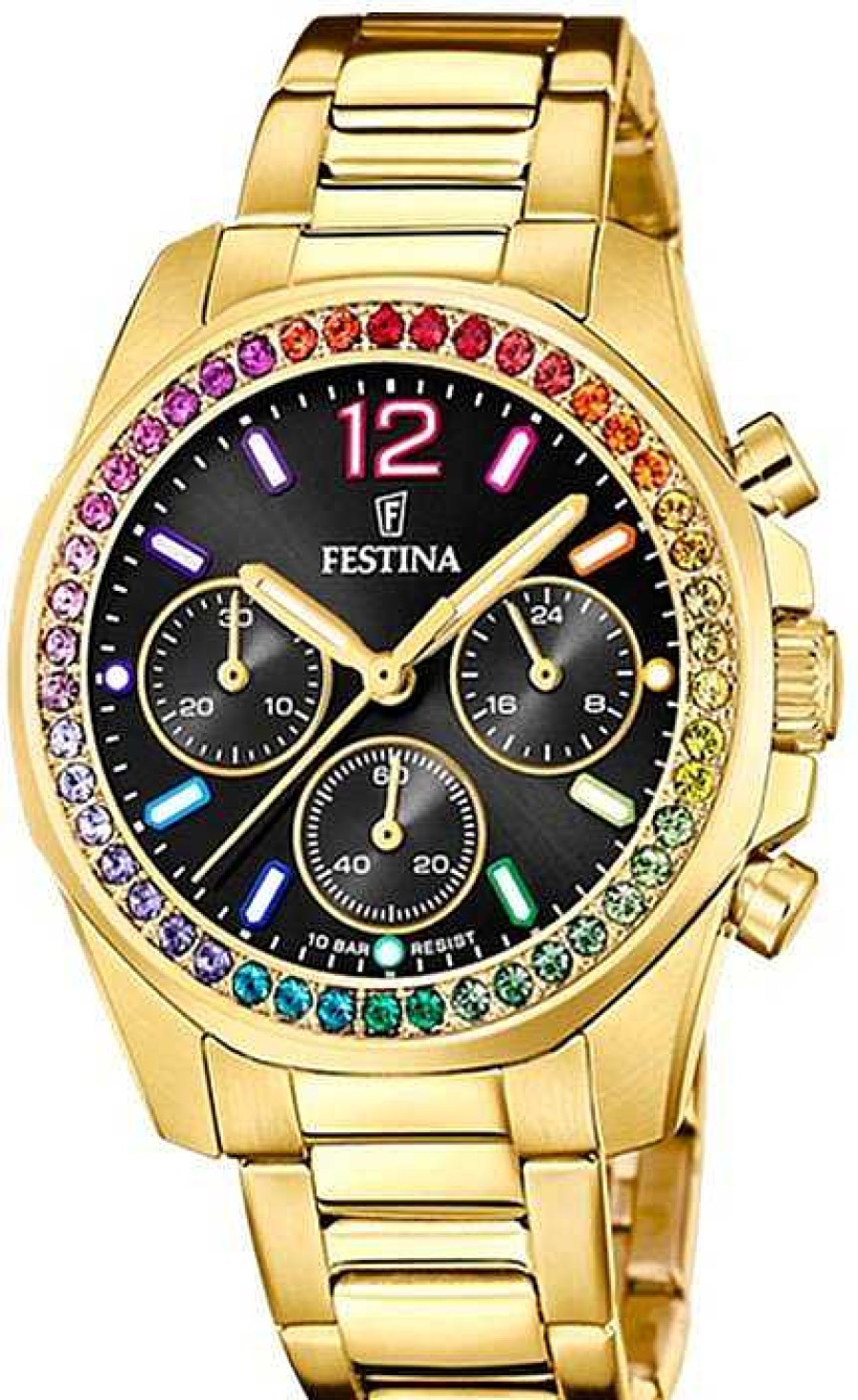 Uhren Festina | Festina Boyfriend F20609/3 Damenchronograph