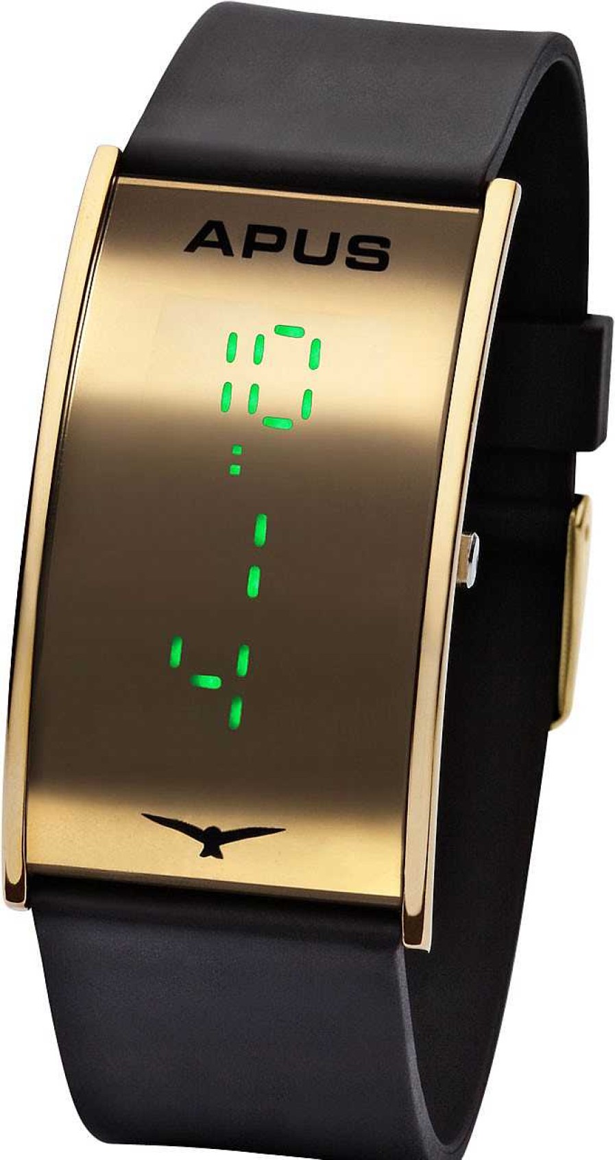 Uhren APUS | Apus Gamma Gold Green As-Ga-Gg Led Uhr Design Highlight