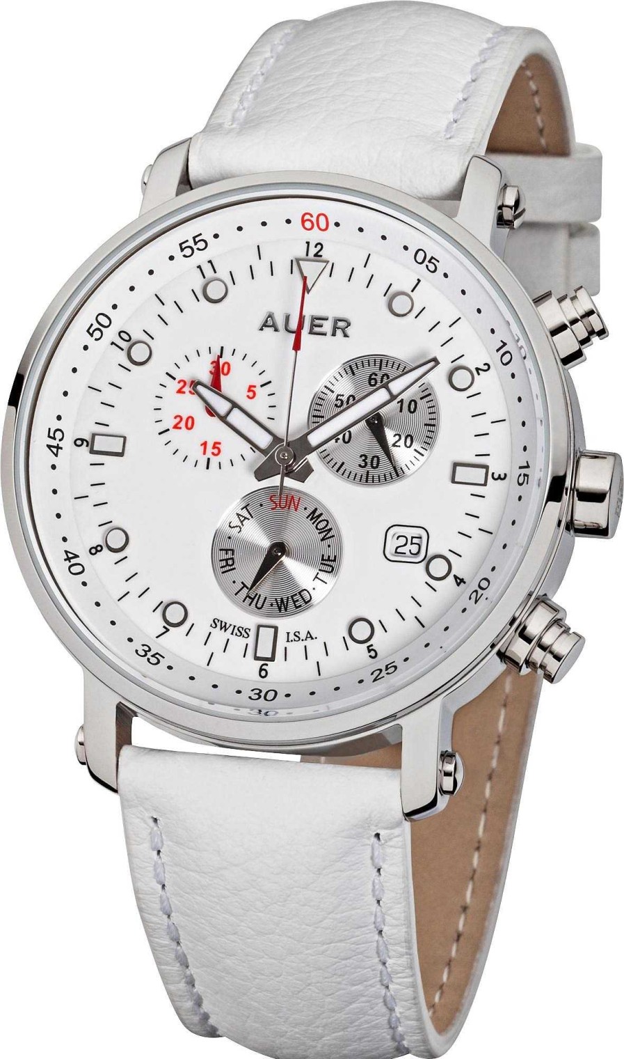 Uhren AUER | Auer Edelweiss Au-Zu-611-Wwl Herrenchronograph Swiss Isa