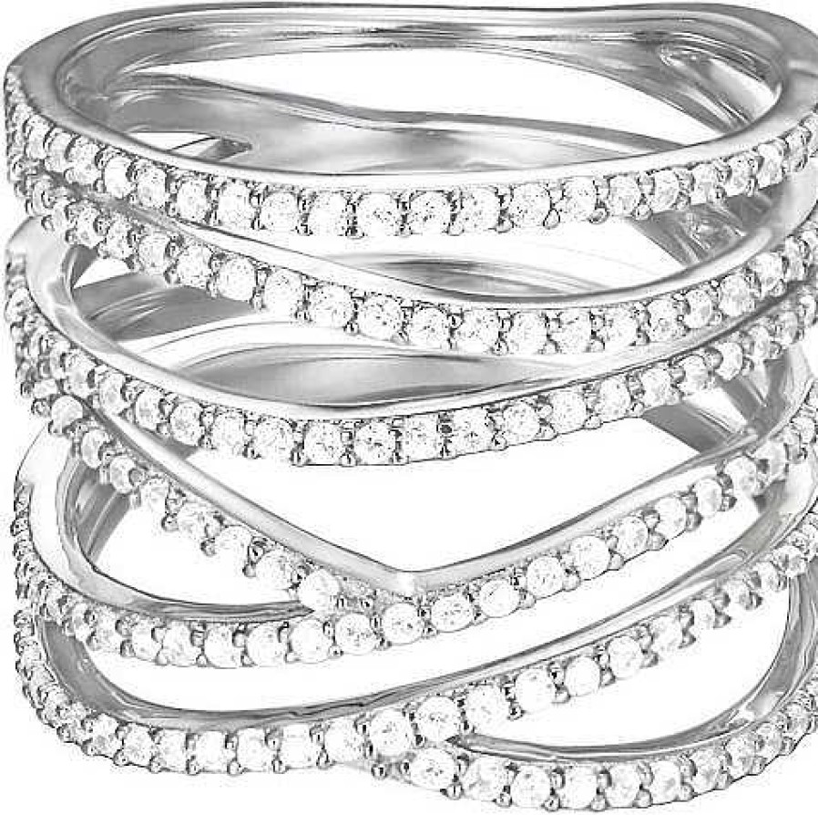 Schmuck Esprit Jewel | Esprit Jewel Brilliance Glam Esrg92533A Ring Mit Zirkonen