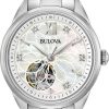 Uhren Bulova | Bulova Automatic 96P181 Damen Automatikuhr