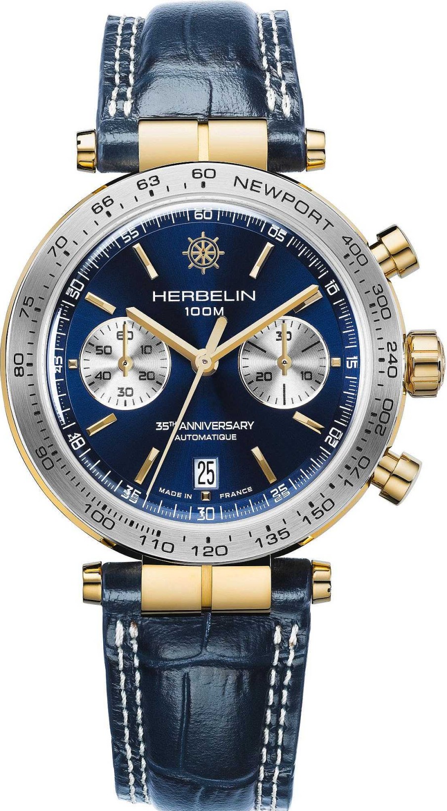 Uhren Michel Herbelin | Michel Herbelin Newport 256T35 Herren Automatikchronograph