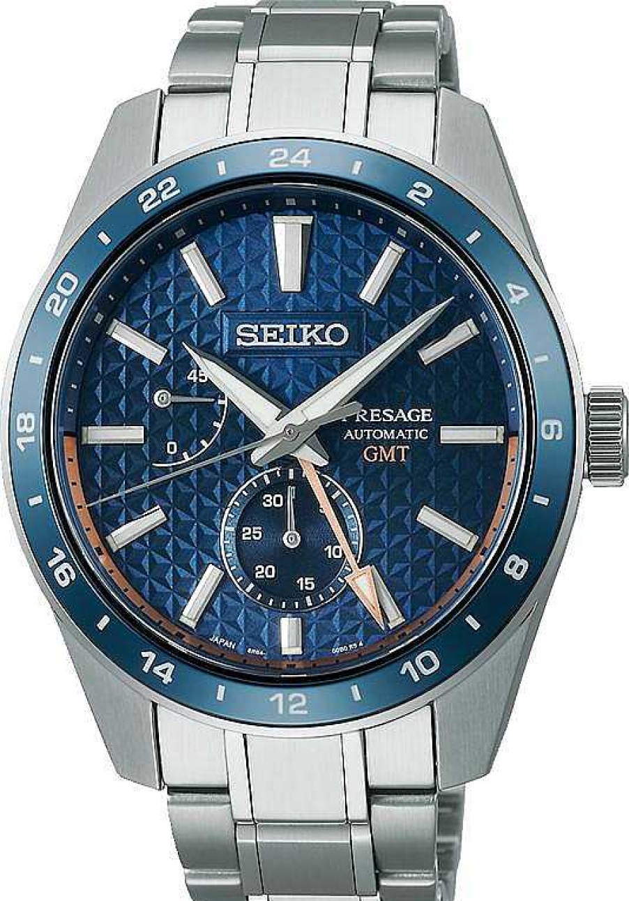 Uhren Seiko Presage | Seiko Presage Presage Automatik Gmt Spb217J1 Herren Automatikuhr