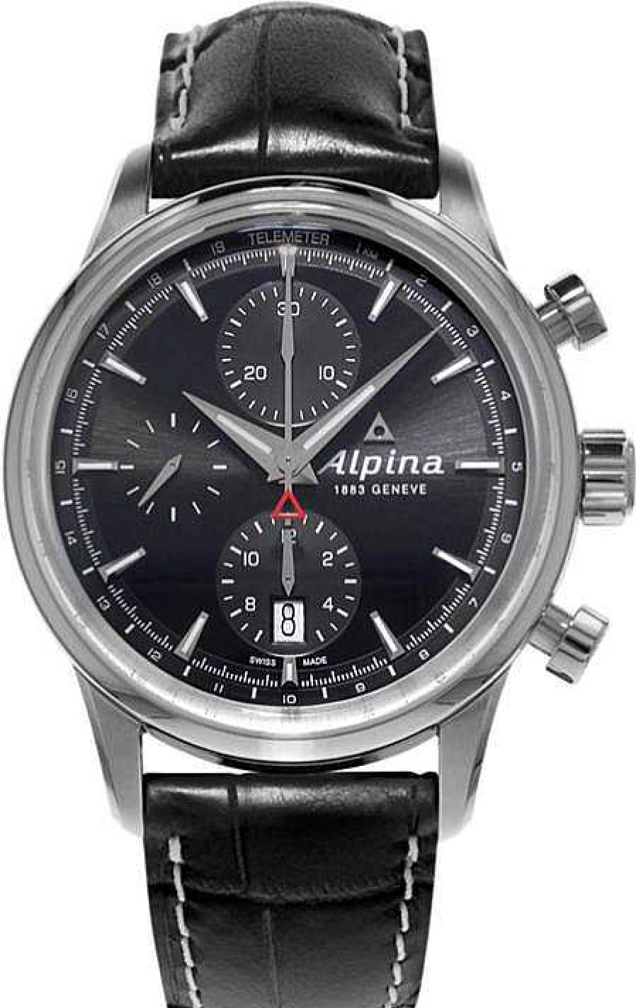 Uhren Alpina Geneve | Alpina Geneve Alpiner Chronograph Al-750B4E6 Herren Automatikchronograph Sehr Sportlich