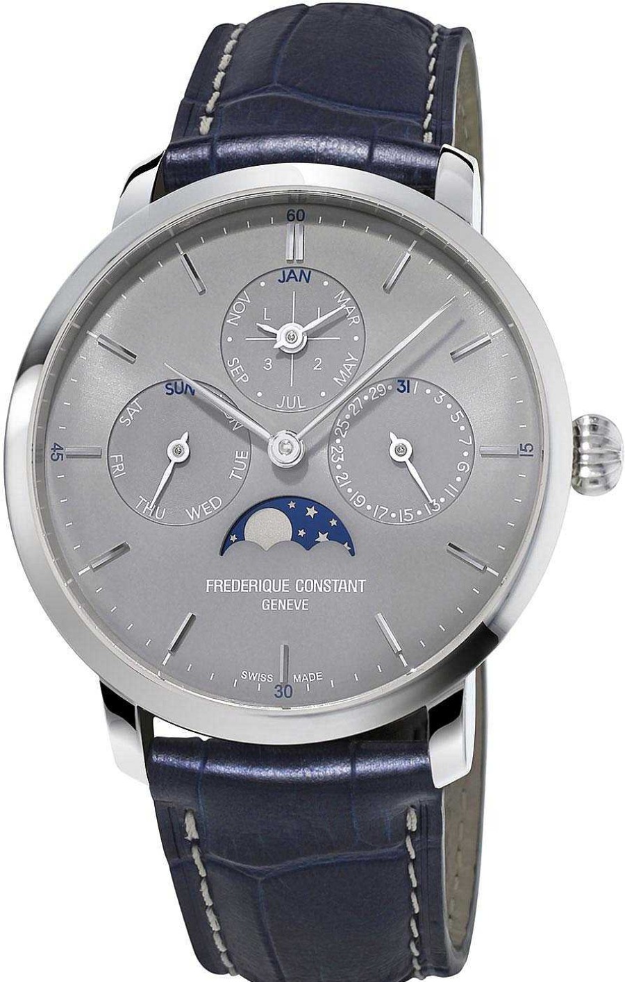 Uhren Frederique Constant Geneve | Frederique Constant Geneve Slimline Perpetual Calendar Manufacture Fc-775G4S6 Herren Automatikuhr