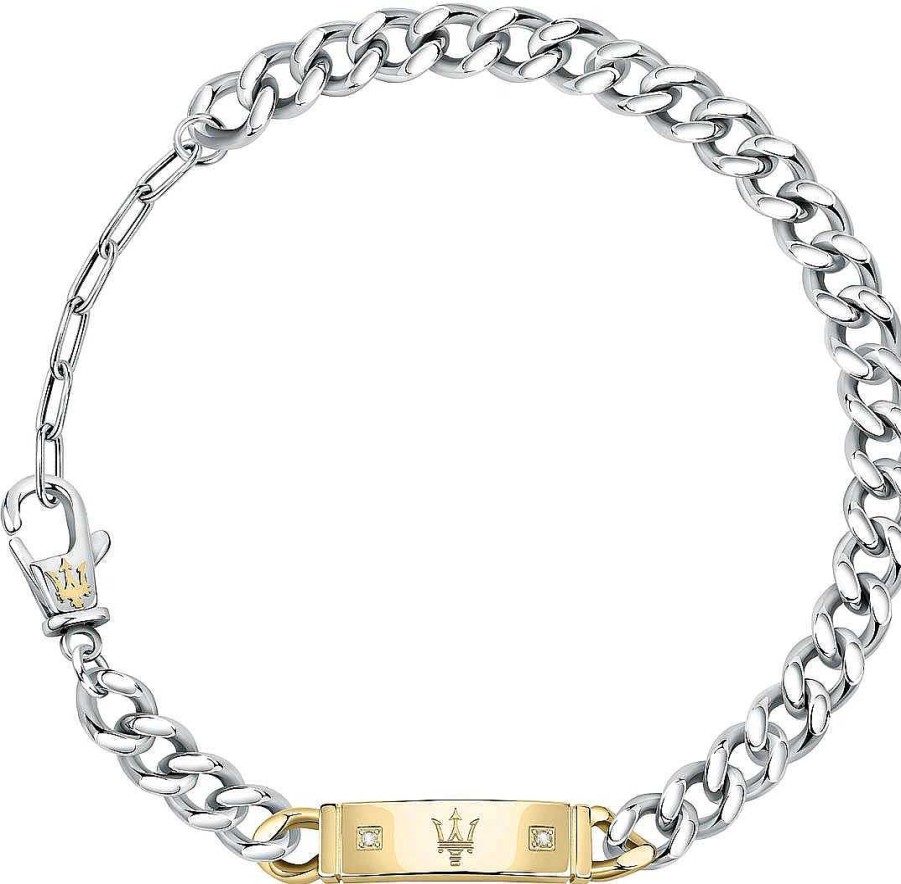 Schmuck MASERATI | Maserati Maserati Jewels Jm221Aty07 Herrenarmband