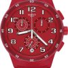 Uhren Swatch | Swatch New Chrono Plastic Red Step Susr404 Herrenchronograph Swiss Made